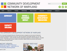 Tablet Screenshot of communitydevelopmentmd.org